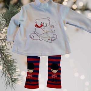 Baby Girls 6-12 NWT Outfit Set Sweater Tights Christmas Seasonal Month Infant